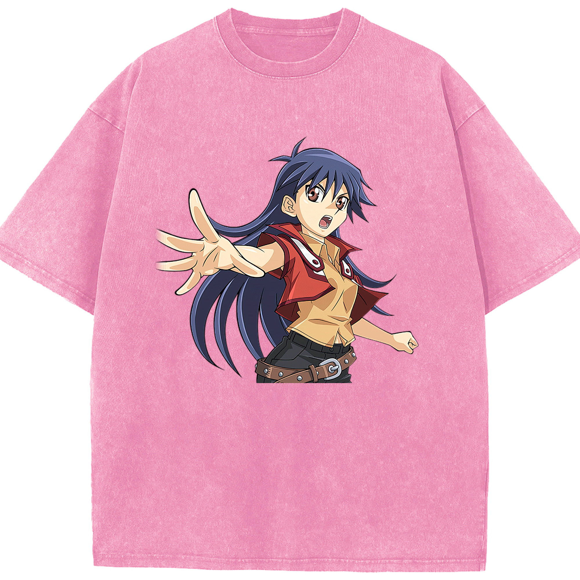（画像用） 遊☆戯☆王 Yu-Gi-Oh! 綿100% ヴィンテージ風 半袖Tシャツ（フロントプリント）